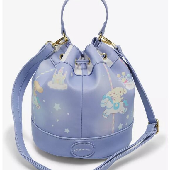 Her Universe - Cinnamoroll & Friends Carousel Bucket Crossbody Bag - NEW - Picture 2 of 4